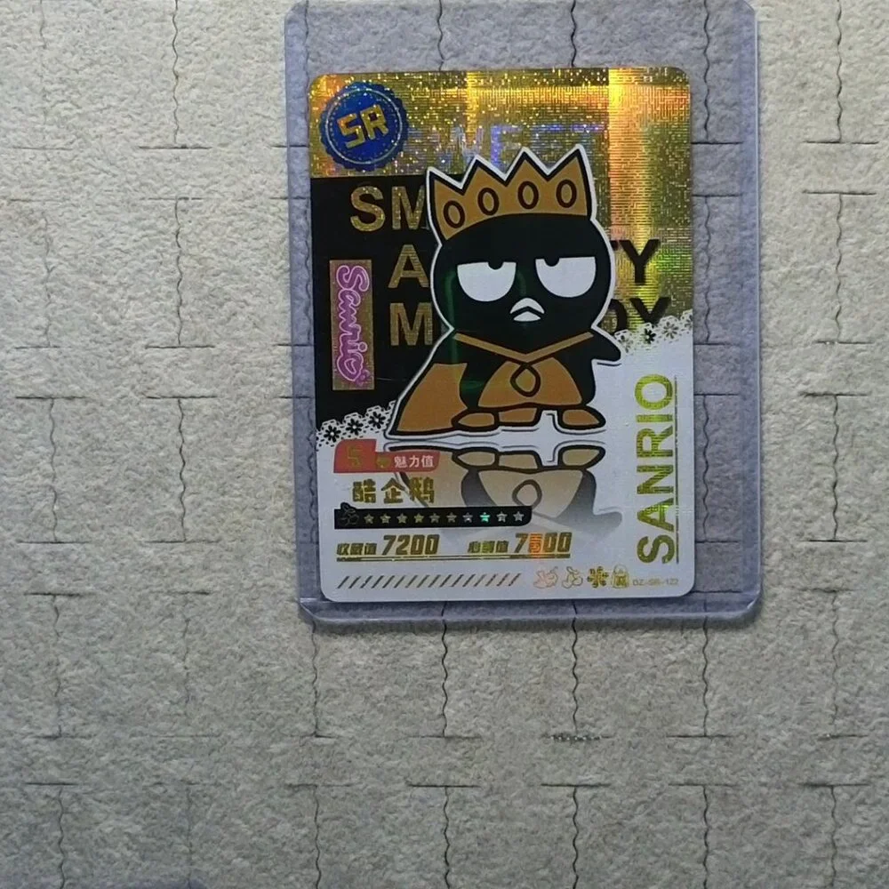 Sanrio Batz-Maru Wave 6 Booser Set - 8 Piece With Top Load Sleeve - Picture 11 of 13